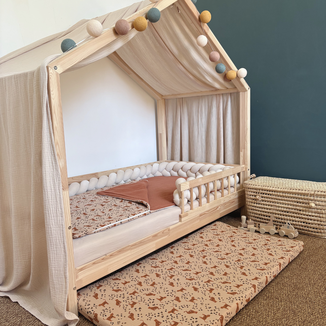 Sac de couchage enfant leopard beige