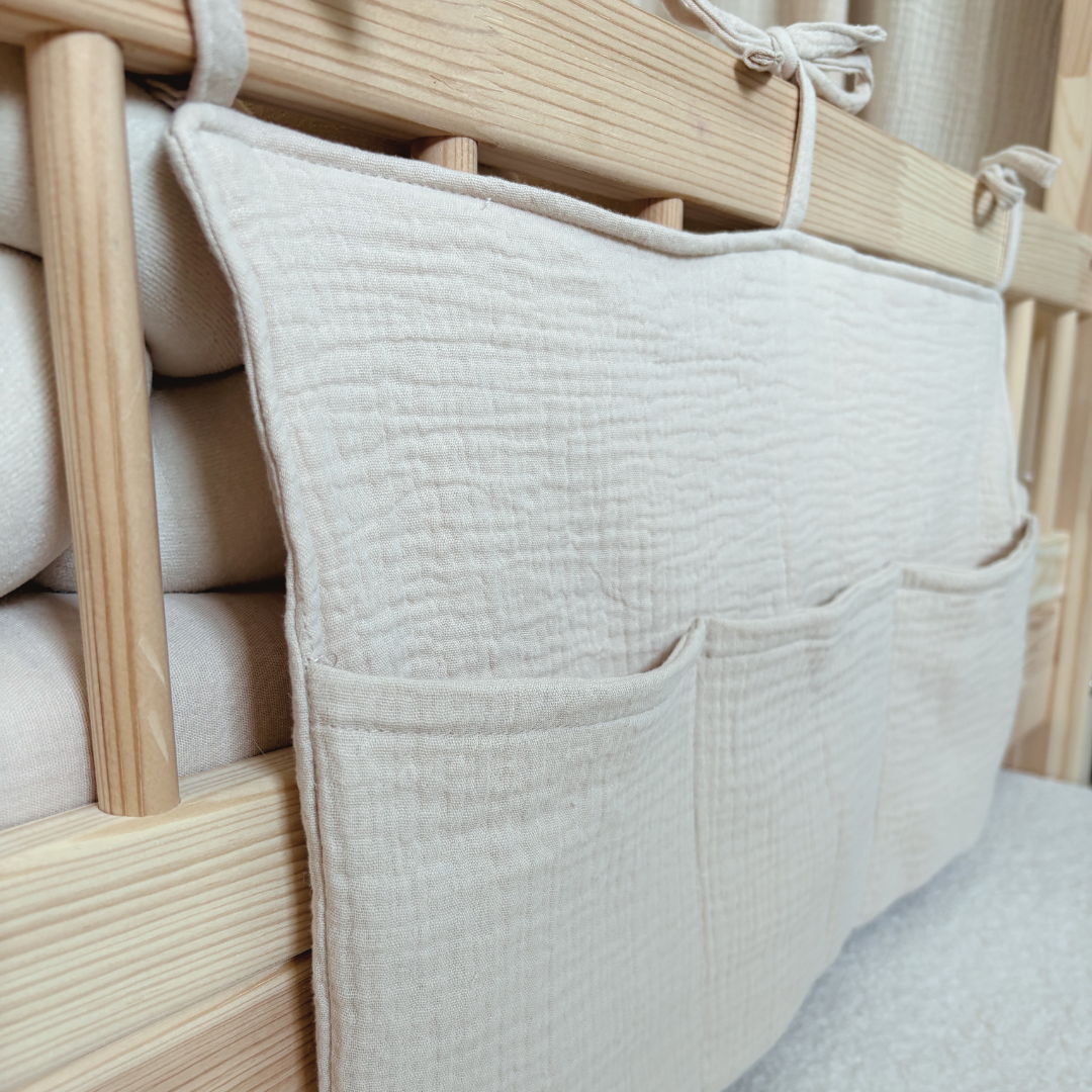 Pochette de rangement lit - Beige