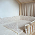 Tour de lit cabane double gaze fleuri Nina