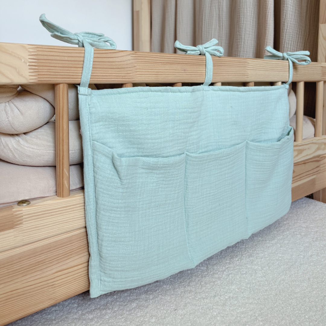 Pochette de rangement lit Vert menthe