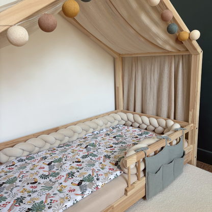 Pochette de rangement lit - Vert de gris