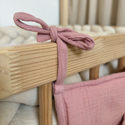 Pochette de rangement lit - Rose