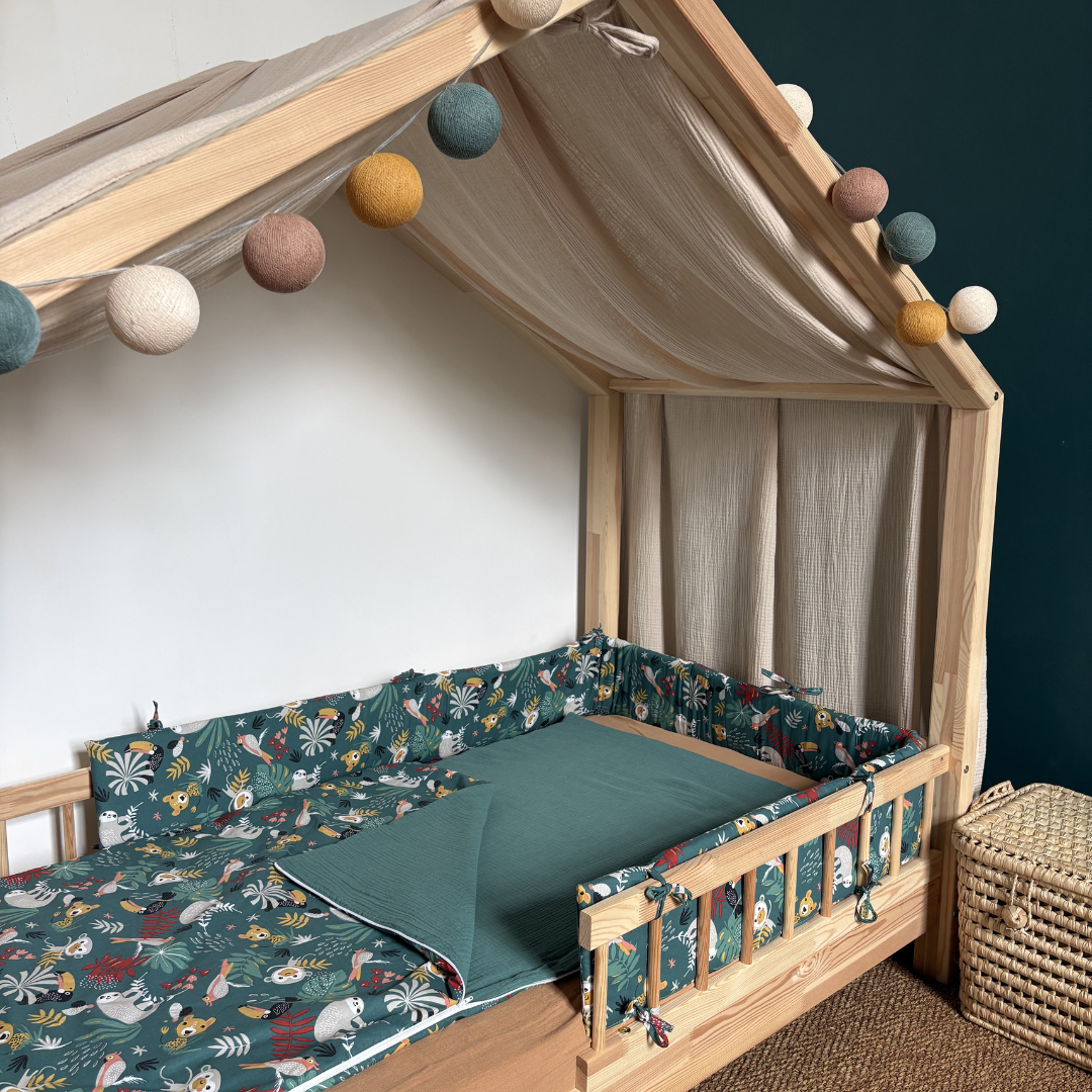 Tour de lit cabane coton Ernest