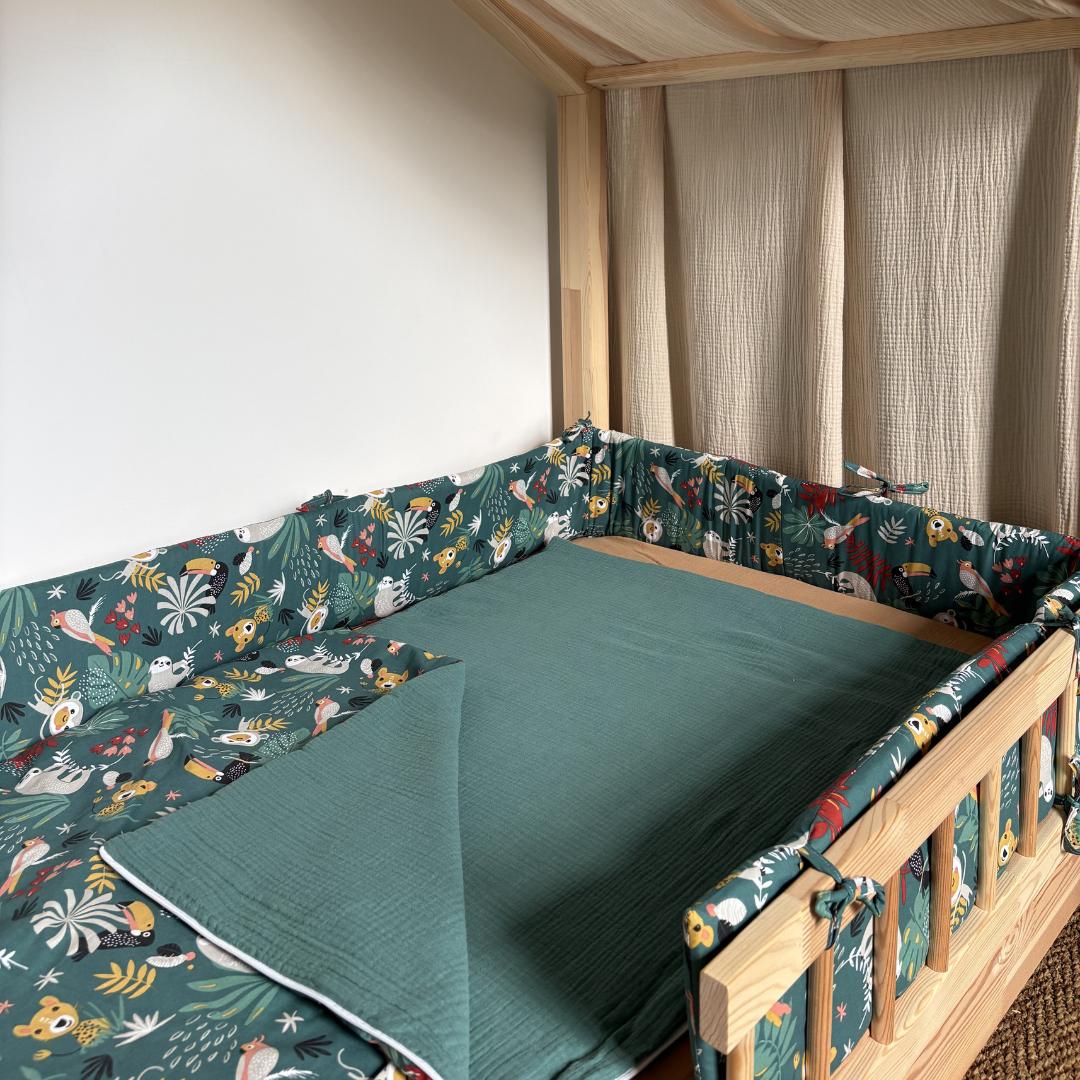 Tour de lit cabane coton Ernest