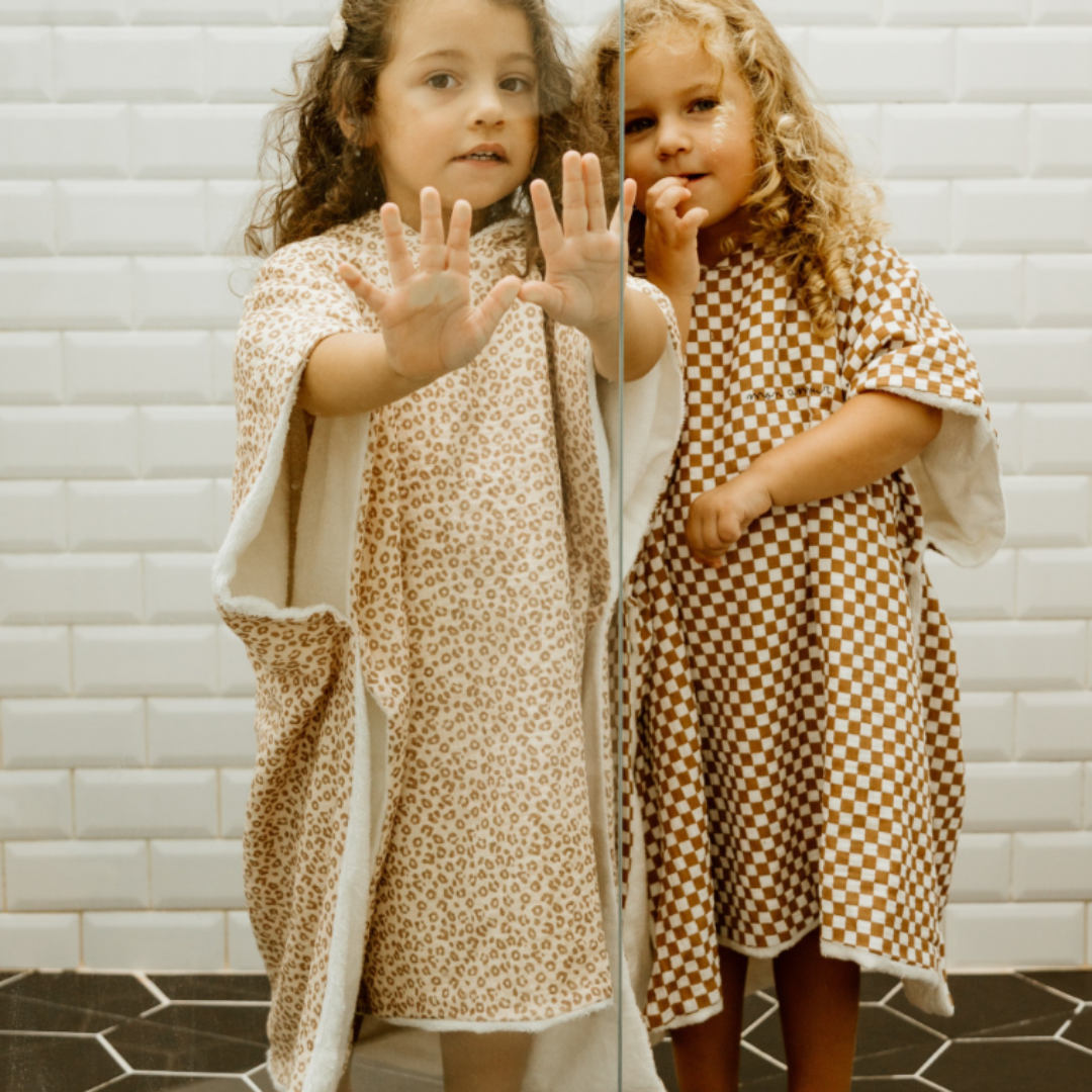 Poncho de bain enfant Léopard