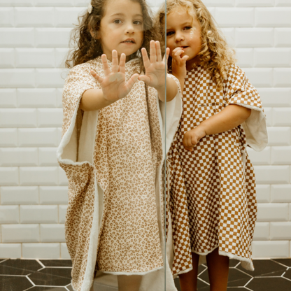 Poncho de bain enfant Léopard