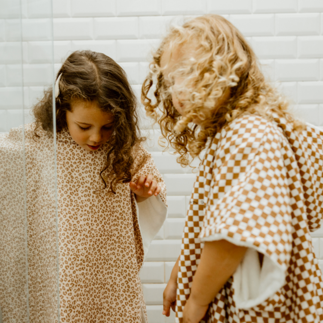 Poncho de bain enfant Léopard