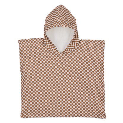 Poncho de bain enfant Damier