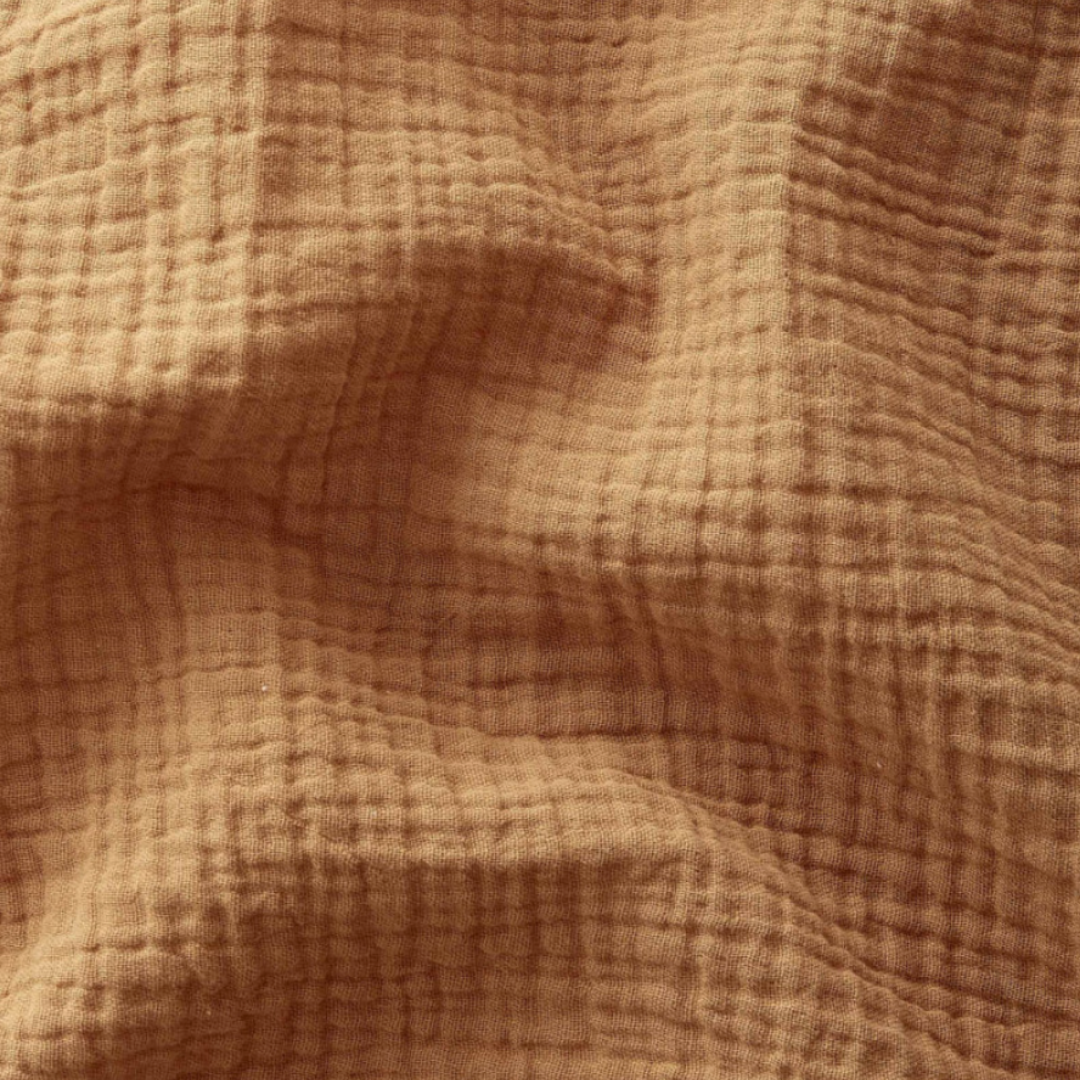 Housse de couette mousseline Camel