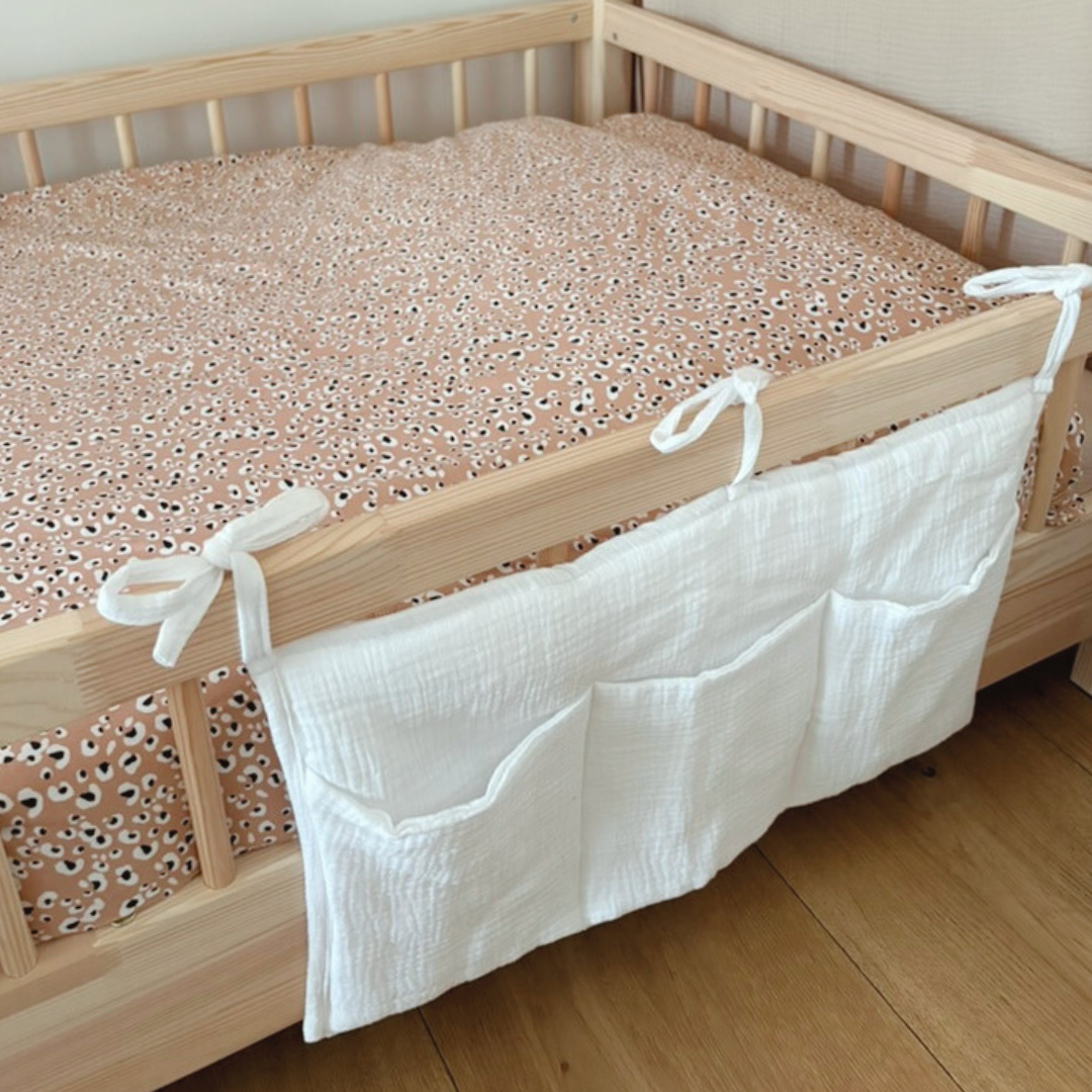 Pochette de rangement lit Blanc