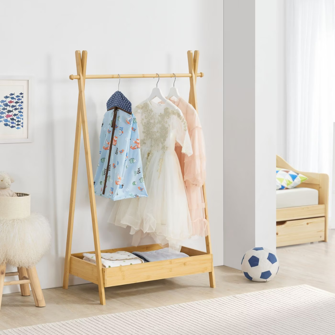 Portant à vêtements enfant + rangement