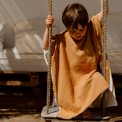 Poncho de bain enfant Camel