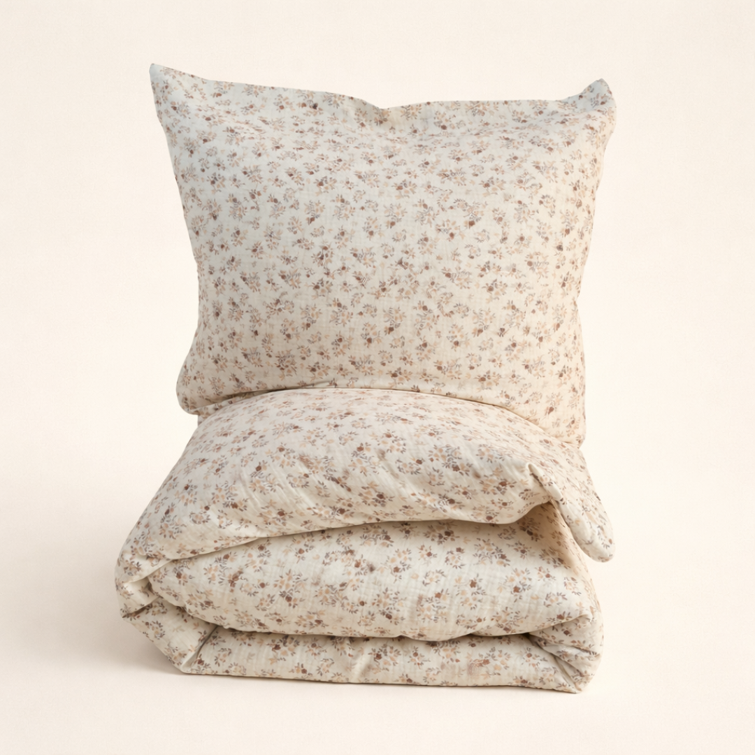 Housse de couette mousseline Nina