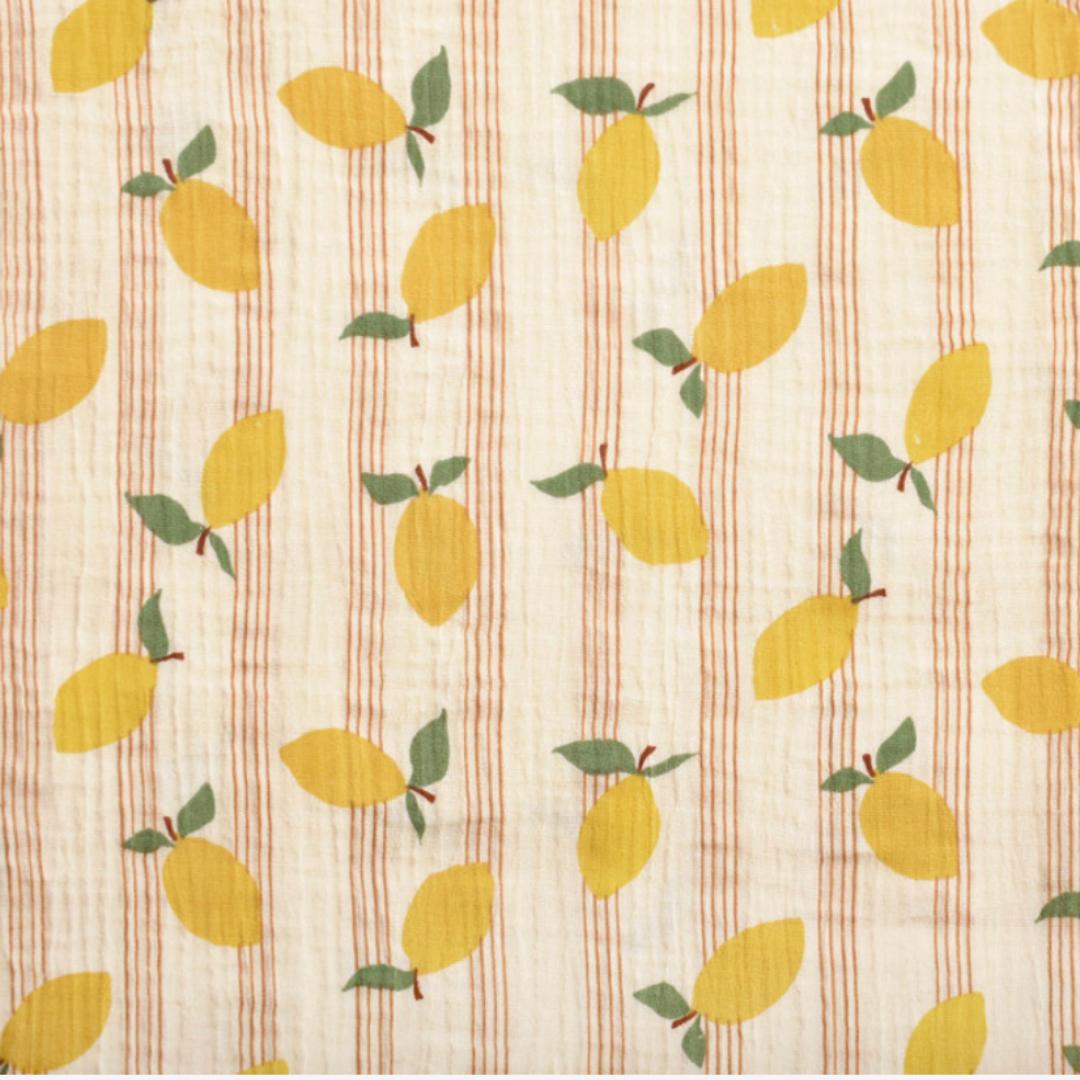 Nappe double gaze citron 🍋 Edition Limitée 🍋