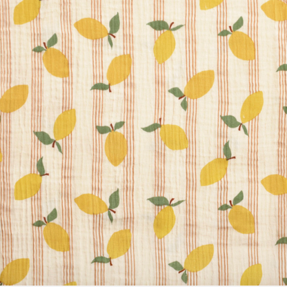 Nappe double gaze citron 🍋 Edition Limitée 🍋
