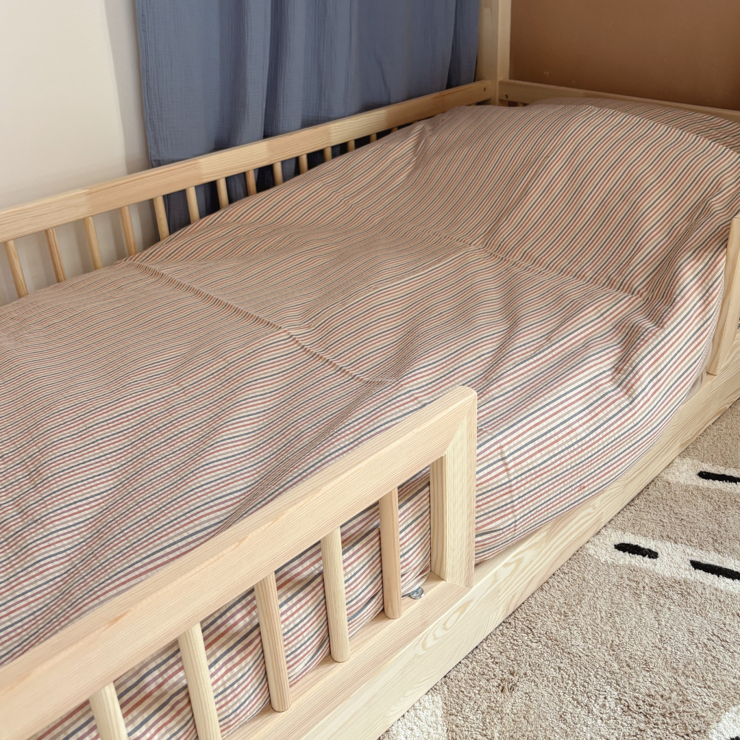 Housse de couette enfant à rayures