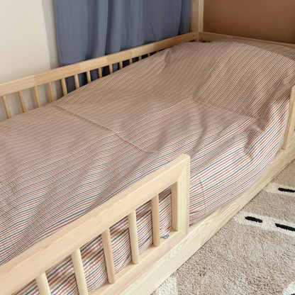 Housse de couette enfant à rayures