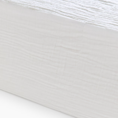 Drap housse double gaze coton BIO - Blanc