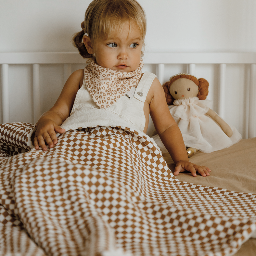 Couverture plaid enfant Damier