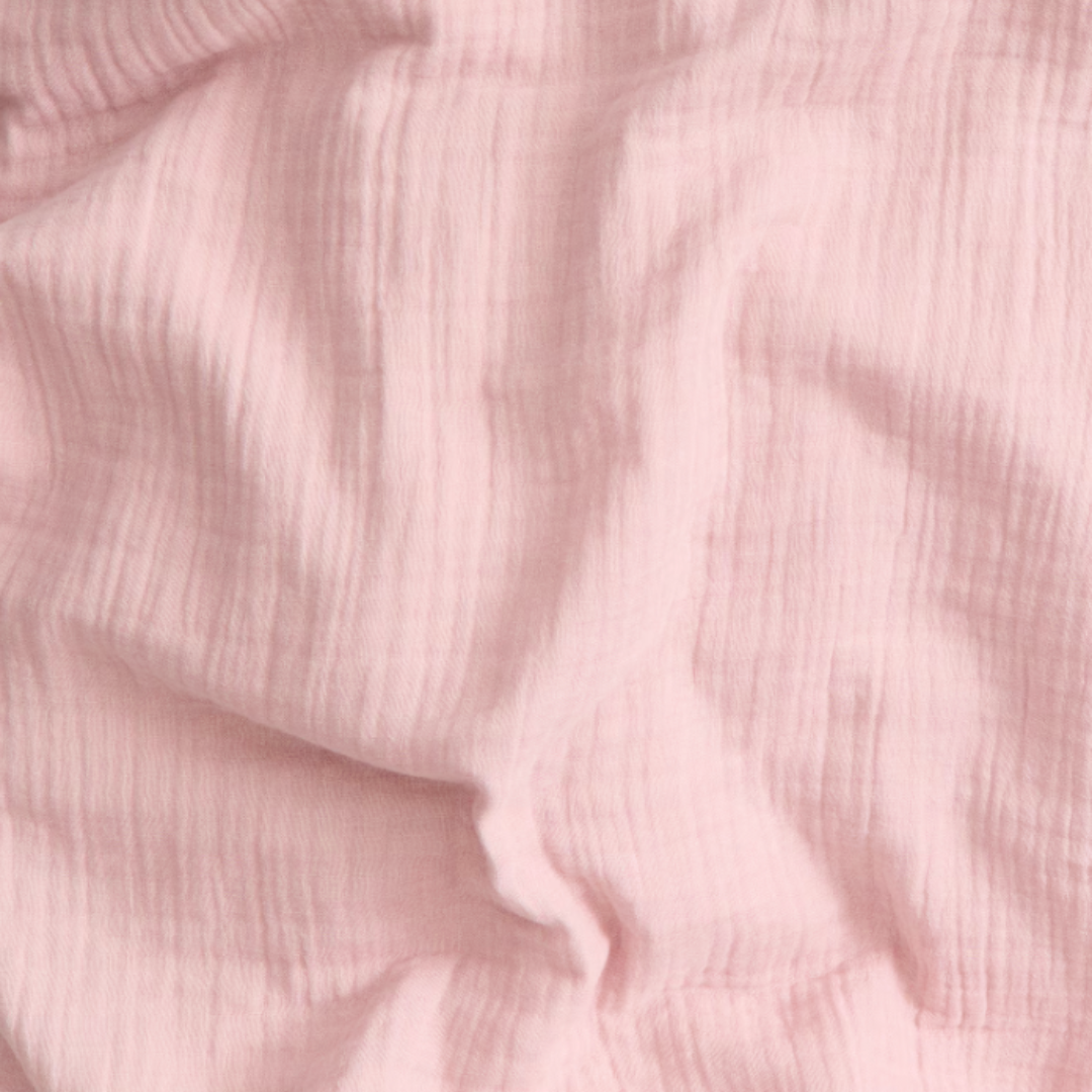 Housse de couette mousseline Rose pétale