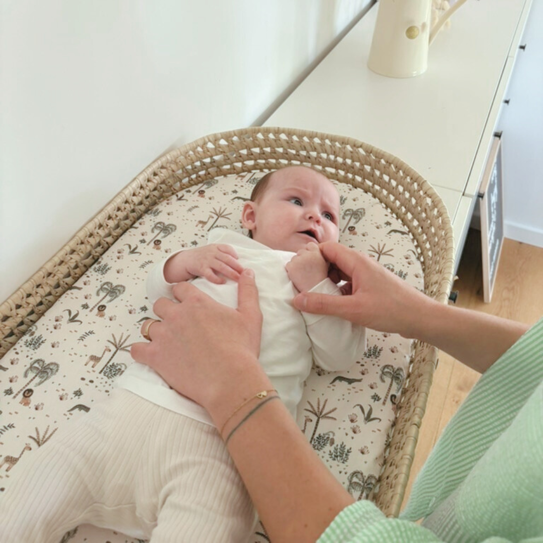 Luiermand + matras + dubbele gaashoes Ecru