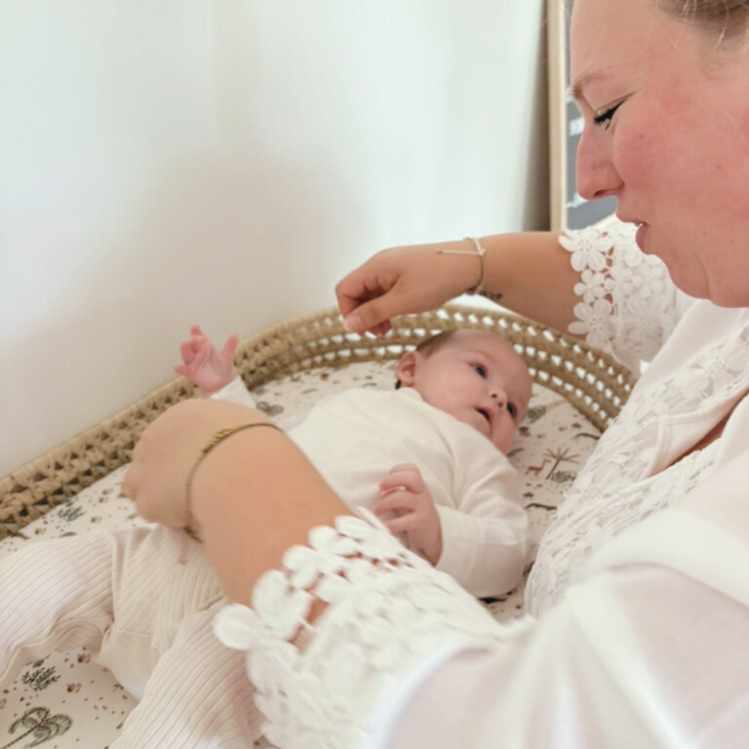 Luiermand + matras + dubbele gaashoes Ecru