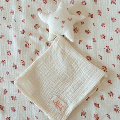 Doudou gaze de coton Ecru