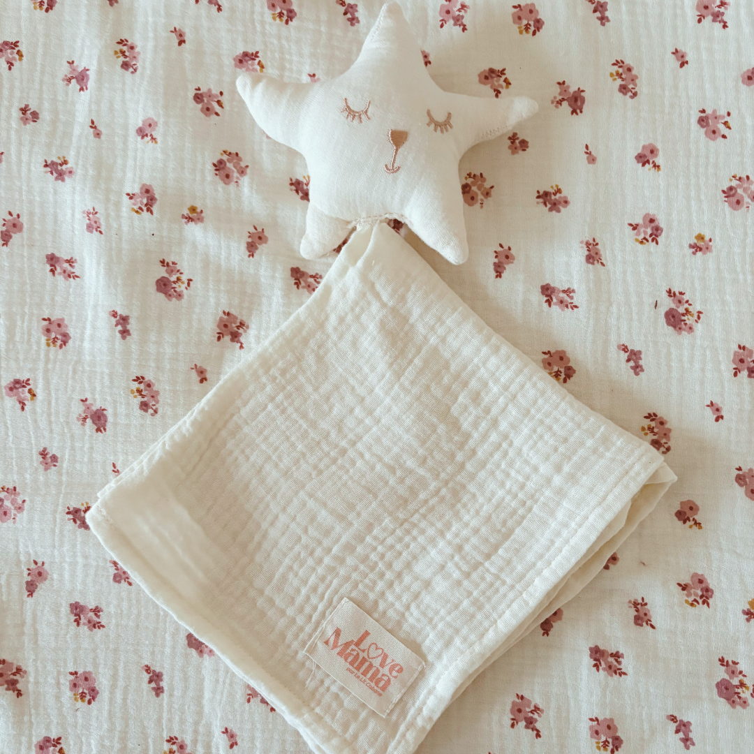 Doudou gaze de coton Ecru
