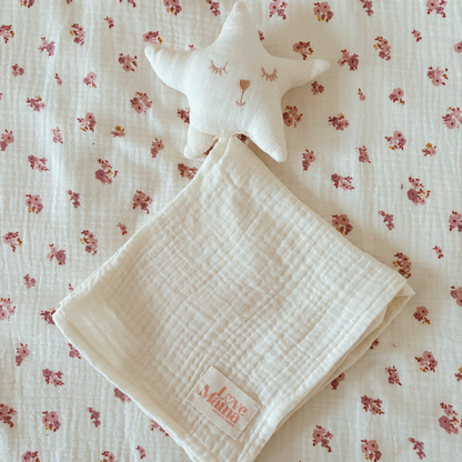 Doudou gaze de coton Ecru