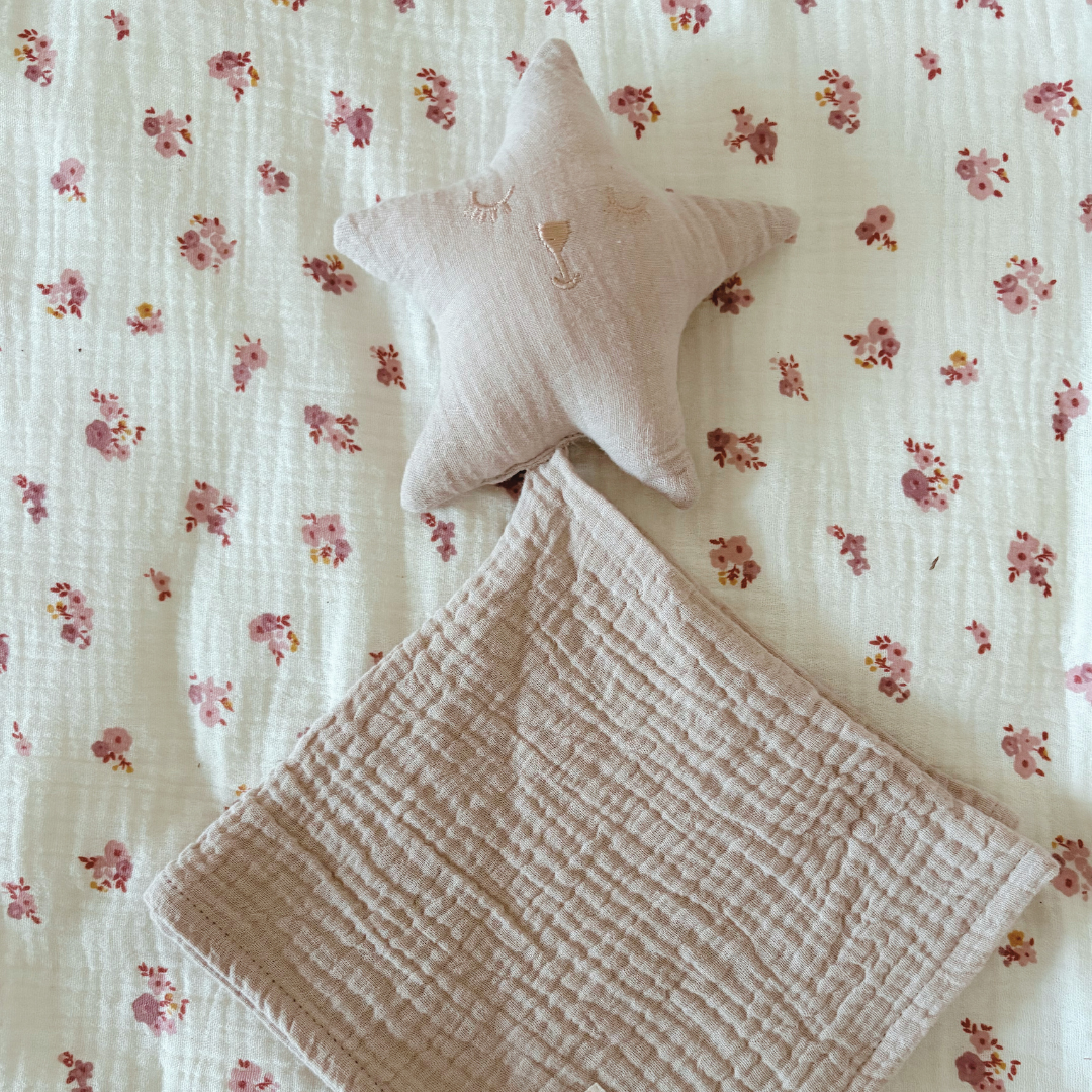 Doudou gaze de coton Beige