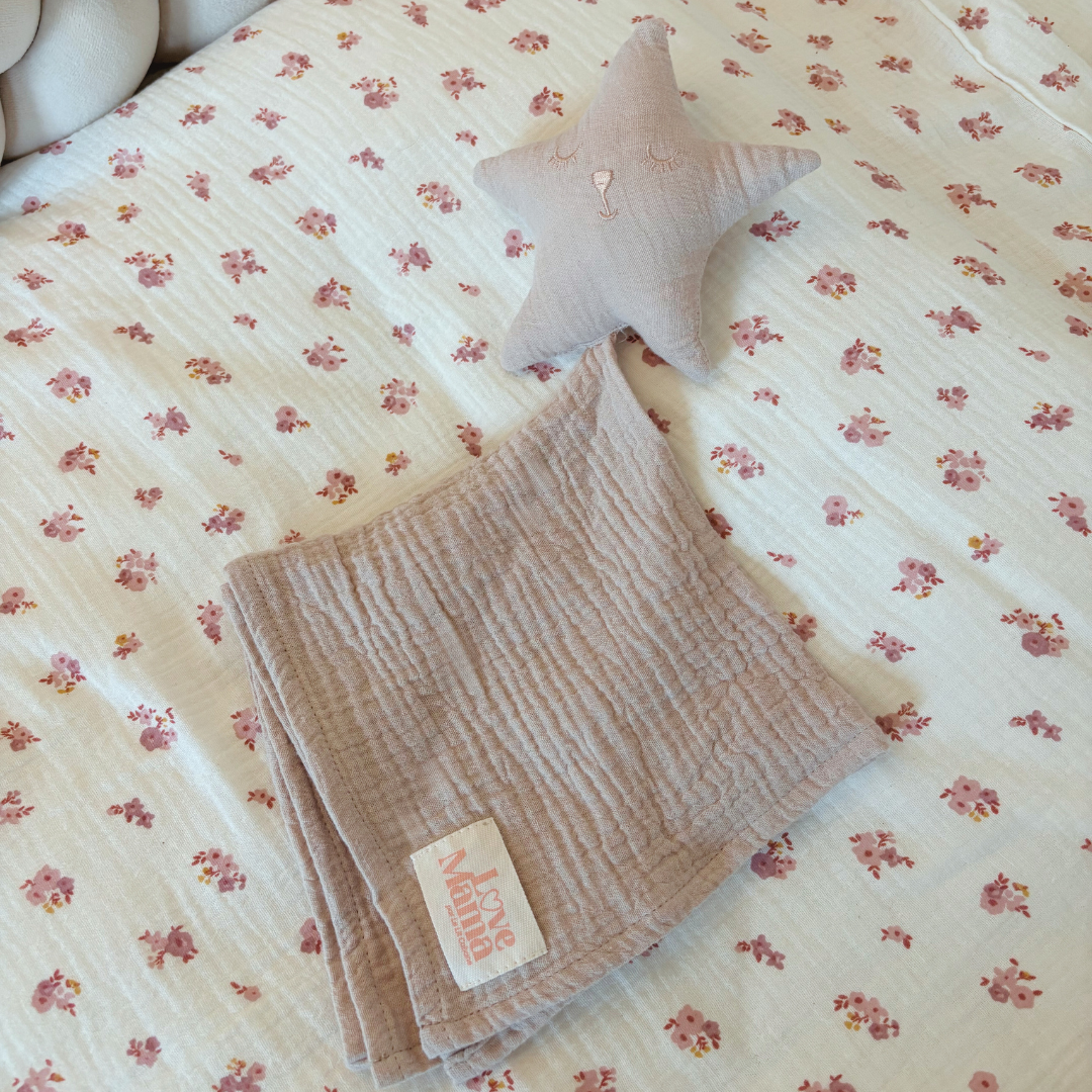 Doudou gaze de coton Beige