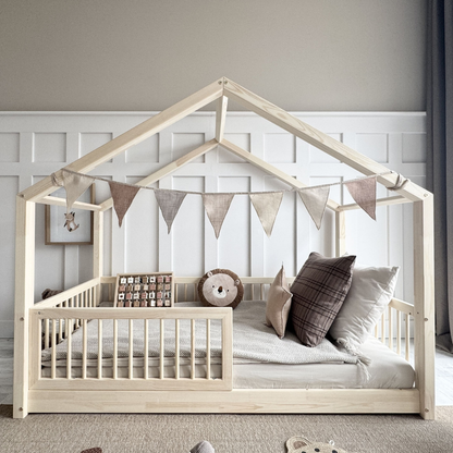Lit cabane Montessori Flore 90x190cm