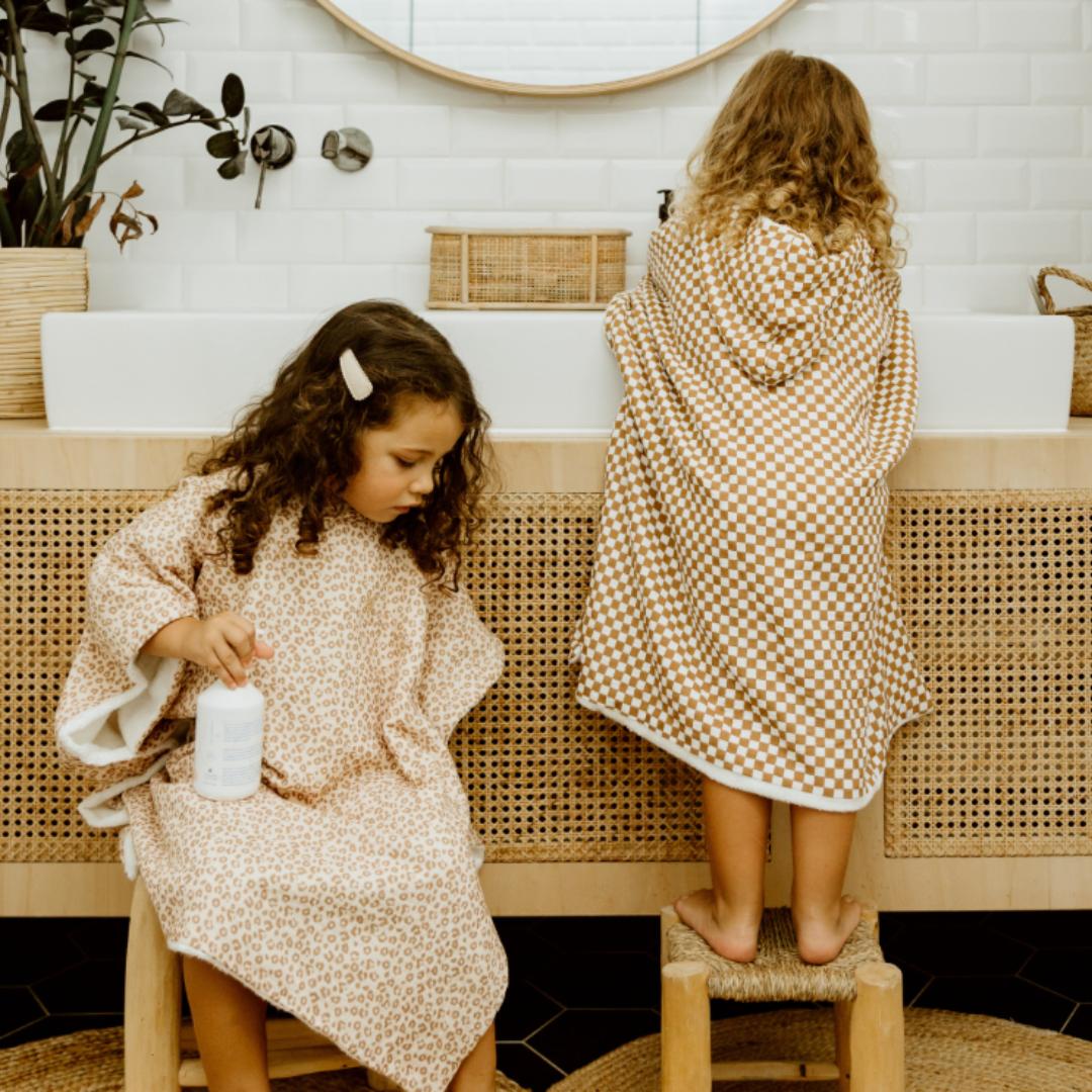 Poncho de bain enfant Léopard