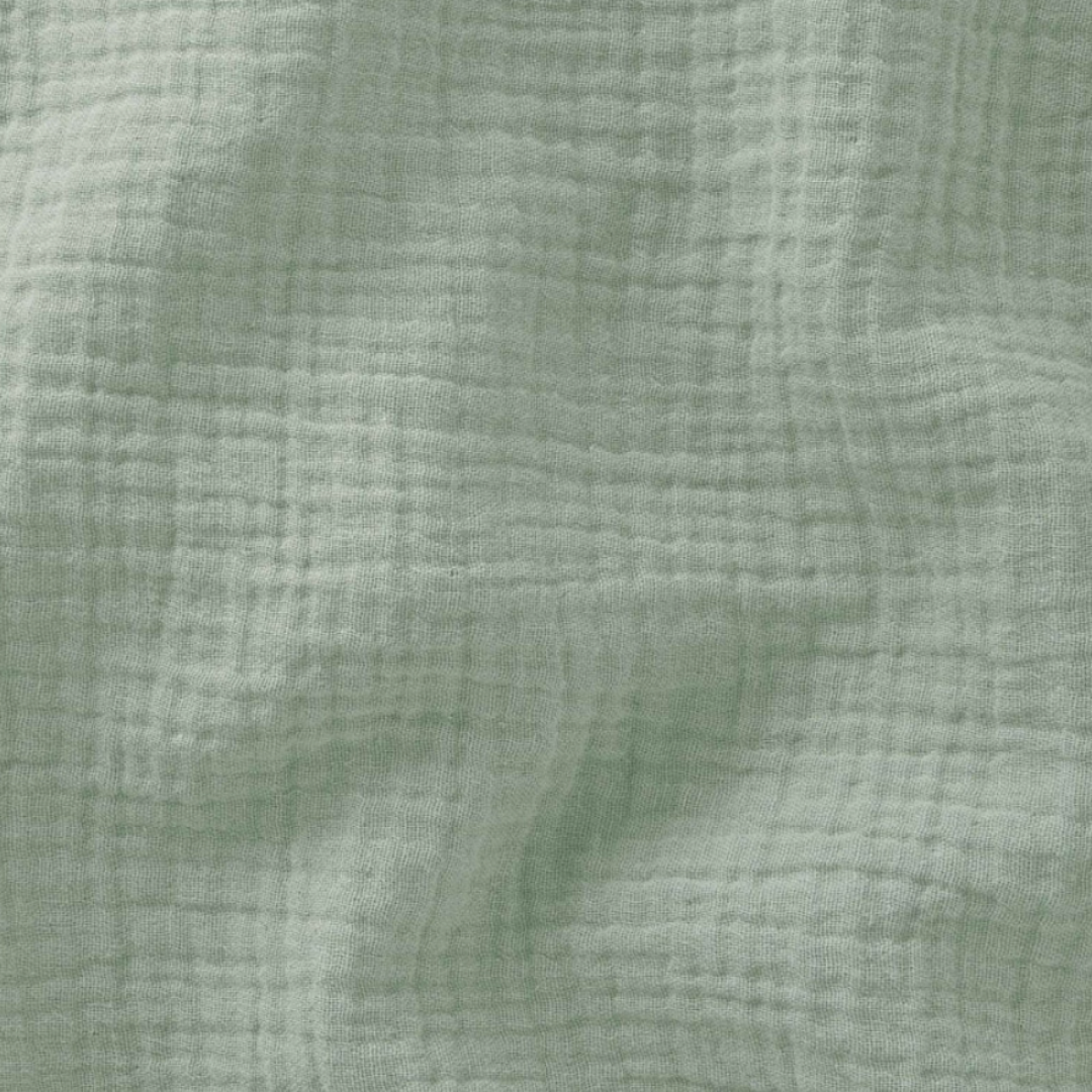 Housse de couette mousseline Vert de gris