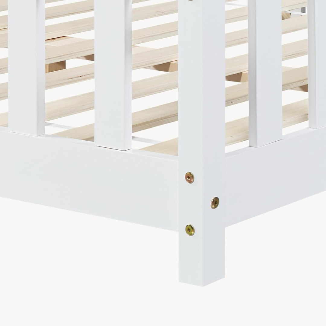 Cabinebed met slagboom - 70x140cm - Wit