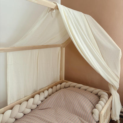 Ciel de lit cabane Ecru 80x160cm