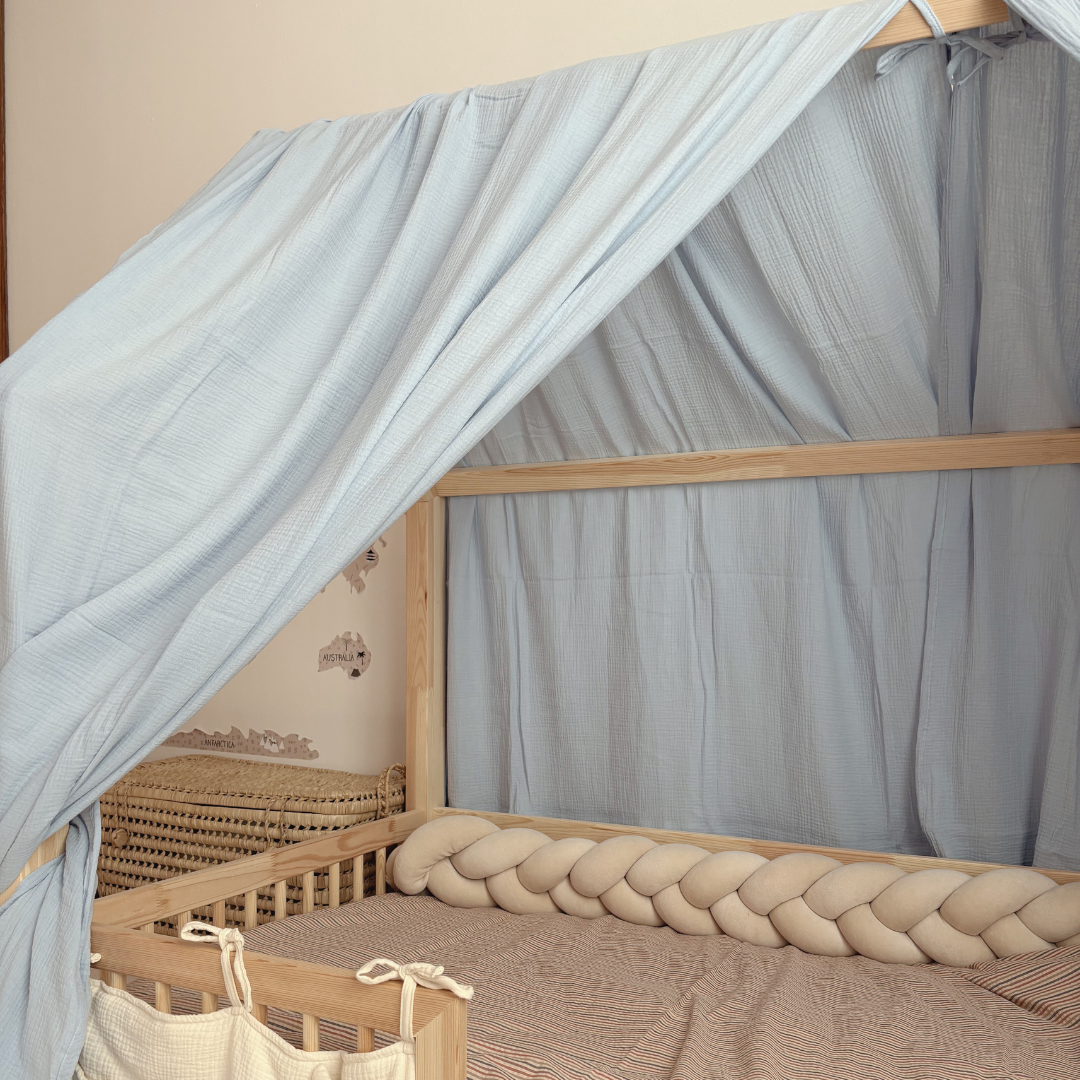 Ciel de lit cabane (pack de 2) Bleu glacier