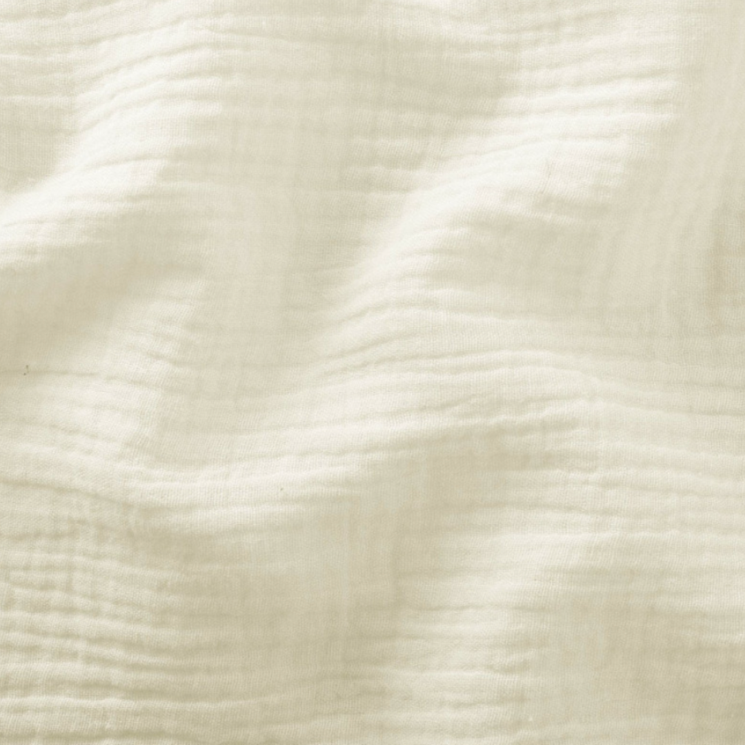 Housse de couette mousseline Ecru