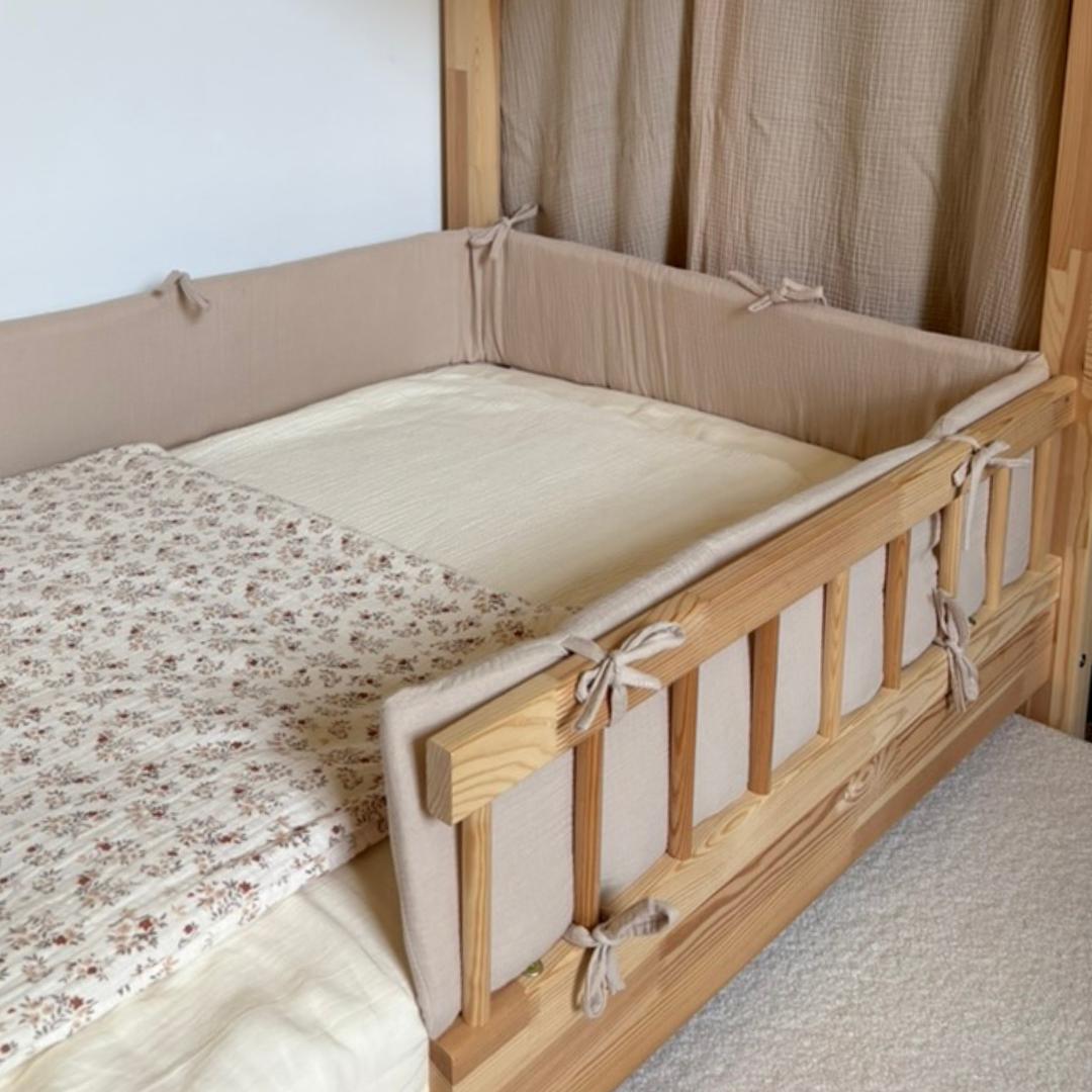 Beige dubbelgaas cabinebedbumper 