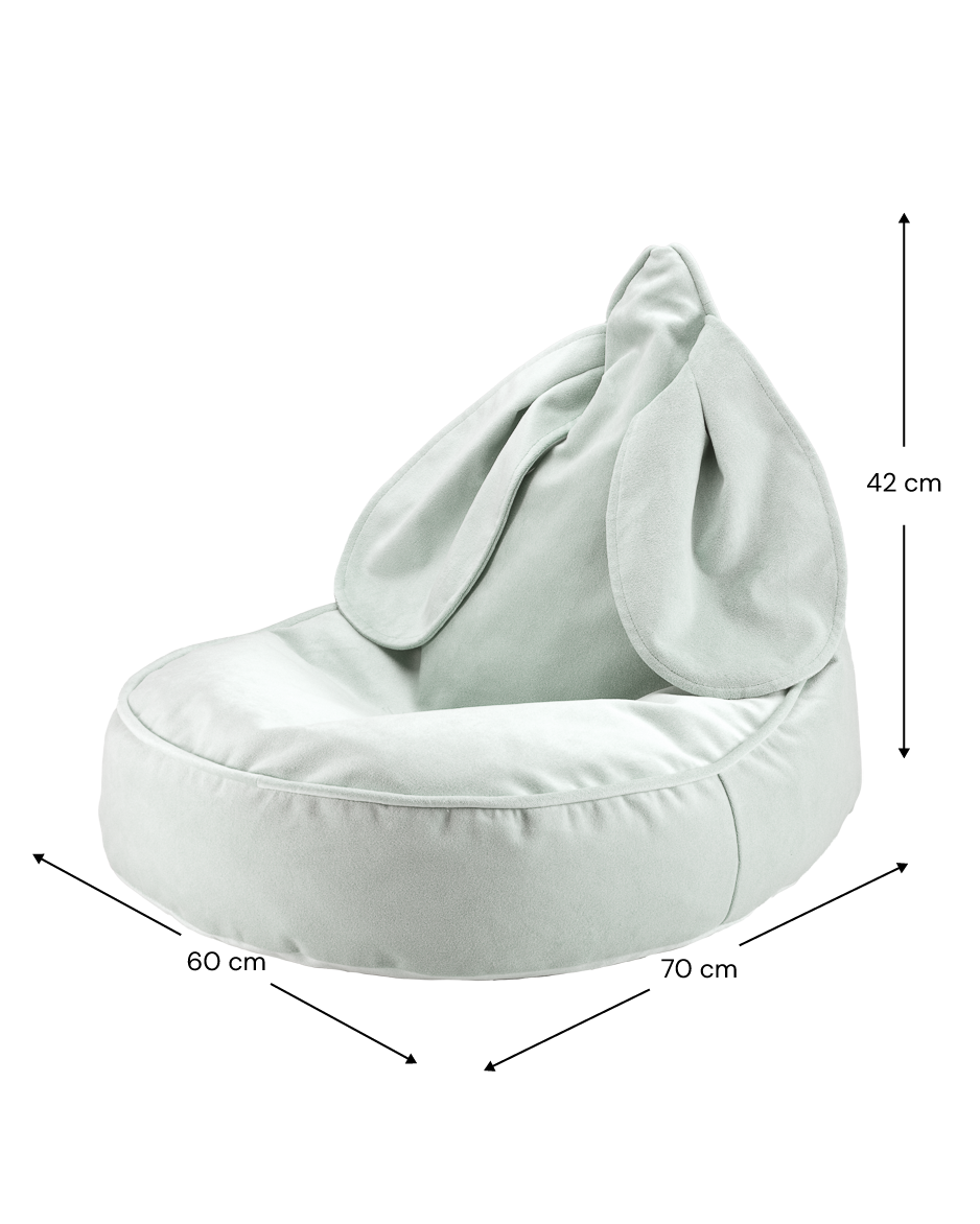 Konijn fauteuil Mintgroen