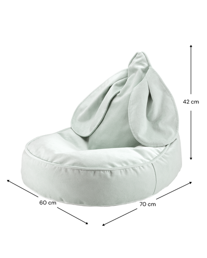 Konijn fauteuil Mintgroen