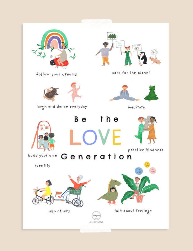 Poster "Be the Love Generation"