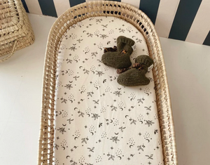 Panier à langer tissu jersey gaufré Nature