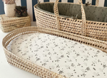 Panier à langer tissu jersey gaufré Nature