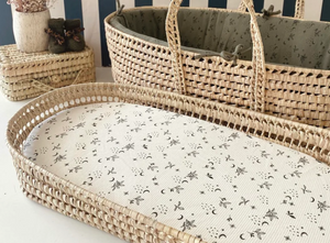 Panier à langer tissu jersey gaufré Nature
