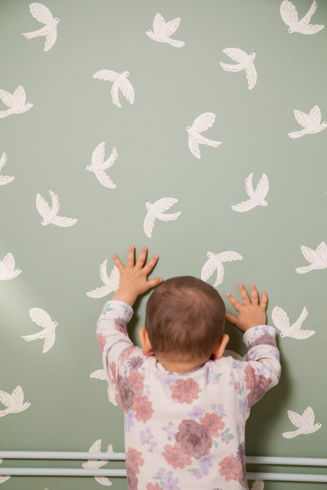 Papier peint enfant hirondelle