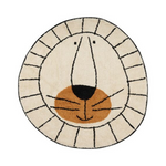 Tapis lavable Lion Ecru & Terracotta