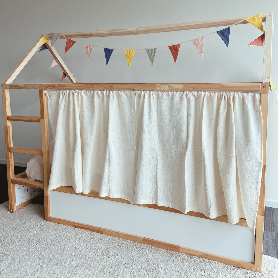 Ikea Kura bedgordijn met sterrenprint