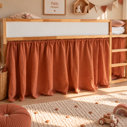 Rideaux lit Kura Ikea -Terracotta