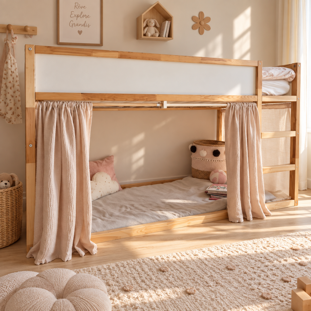 Rideaux lit Kura IKEA - Beige